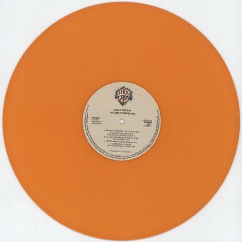 Rod Stewart Atlantic Crossing - Orange Vinyl vinyl LP album (LP record) Dutch RODLPAT887924