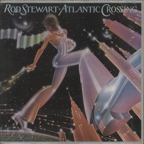 Rod Stewart Atlantic Crossing - Shrink vinyl LP album (LP record) UK RODLPAT836356