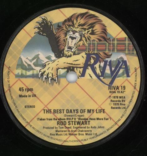 Rod Stewart Blondes (Have More Fun) 7" vinyl single (7 inch record / 45) UK ROD07BL883287