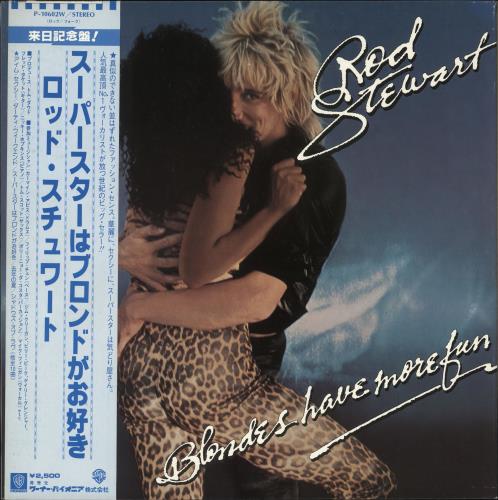 Rod Stewart Blondes Have More Fun vinyl LP album (LP record) Japanese RODLPBL138075