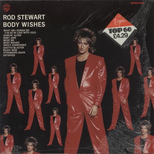 Rod Stewart Body Wishes - Shrink vinyl LP album (LP record) German RODLPBO867684