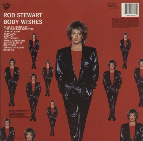 Rod Stewart Body Wishes vinyl LP album (LP record) German RODLPBO245345