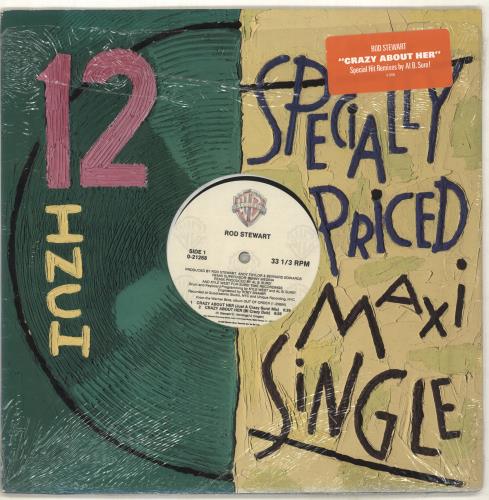 Rod Stewart Crazy About Her 12" vinyl single (12 inch record / Maxi-single) US ROD12CR18741