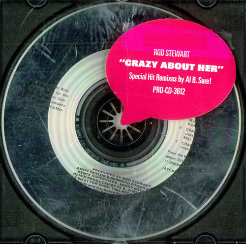 Rod Stewart Crazy About Her CD single (CD5 / 5") US RODC5CR40942