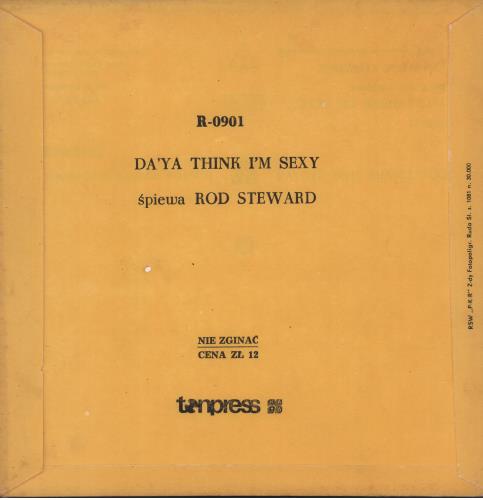 Rod Stewart Do Ya Think I'm Sexy - Picture Envelope 7" vinyl single (7 inch record / 45) Polish ROD07DO644009