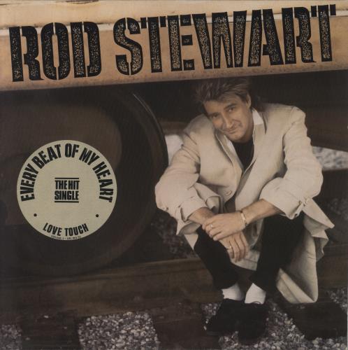 Rod Stewart Every Beat Of My Heart - Hype Sticker vinyl LP album (LP record) UK RODLPEV418550
