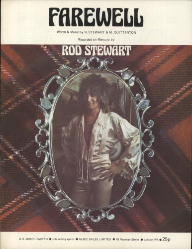 Rod Stewart Farewell sheet music UK RODSMFA850269