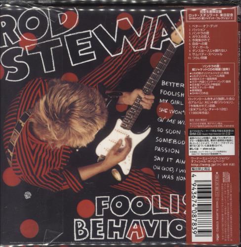 Rod Stewart Foolish Behaviour SHM CD Japanese RODHMFO459833