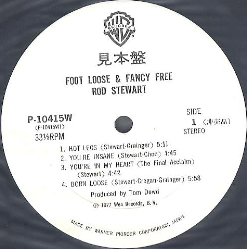 Rod Stewart Foot Loose And Fancy Free vinyl LP album (LP record) Japanese RODLPFO363503