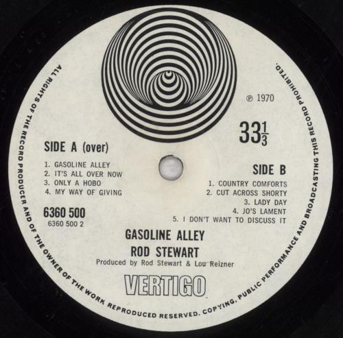 Rod Stewart Gasoline Alley - 1st - VG vinyl LP album (LP record) UK RODLPGA718112