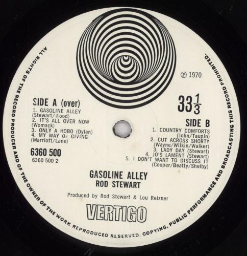 Rod Stewart Gasoline Alley - 1st vinyl LP album (LP record) UK RODLPGA272490