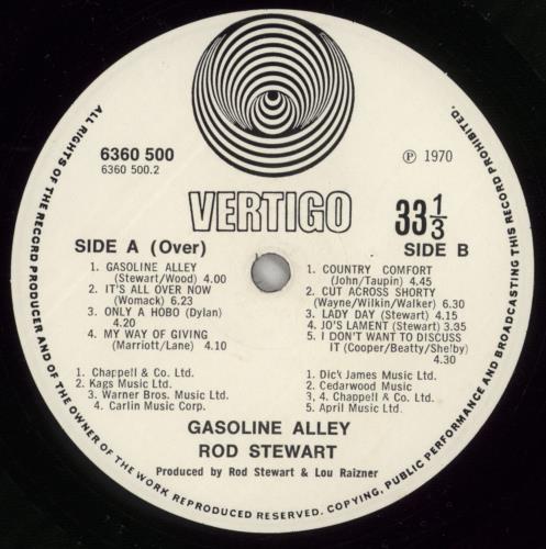 Rod Stewart Gasoline Alley - 3rd vinyl LP album (LP record) UK RODLPGA694752