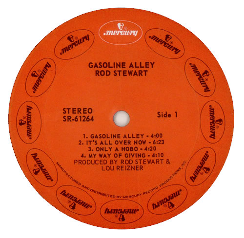 Rod Stewart Gasoline Alley vinyl LP album (LP record) US RODLPGA443434