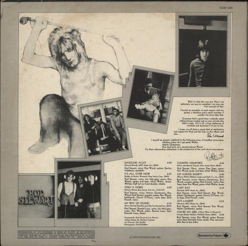 Rod Stewart Gasoline Alley vinyl LP album (LP record) Canadian RODLPGA867799