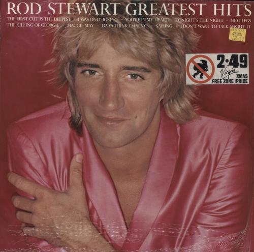 Rod Stewart Greatest Hits - Shrink vinyl LP album (LP record) German RODLPGR870548