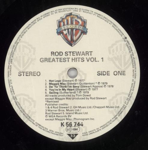Rod Stewart Greatest Hits - Shrink vinyl LP album (LP record) German RODLPGR870548