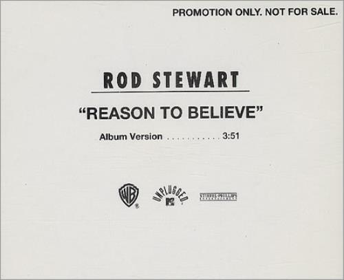 Rod Stewart Reason To Believe CD single (CD5 / 5") US RODC5RE20674