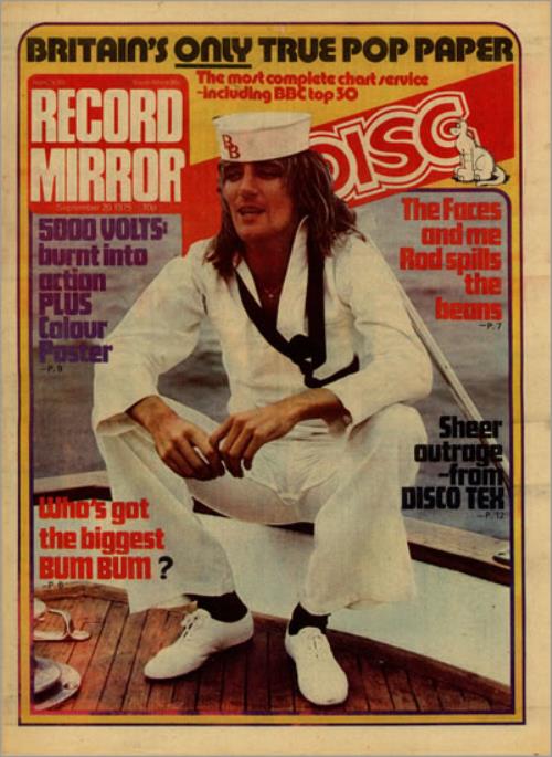 Rod Stewart Record Mirror & Disc - September magazine UK RODMARE497997