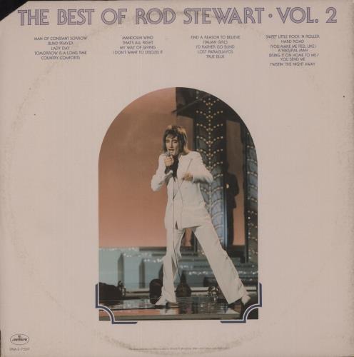 Rod Stewart The Best Of Rod Stewart Volume 2  - Deletion cut 2-LP vinyl record set (Double LP Album) US ROD2LTH882018
