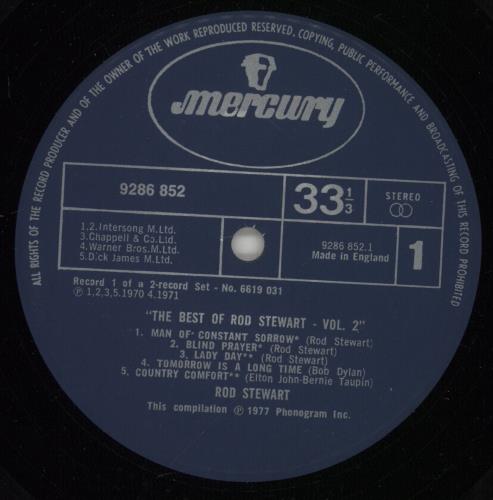 Rod Stewart The Best Of Rod Stewart Volume 2 2-LP vinyl record set (Double LP Album) UK ROD2LTH371090