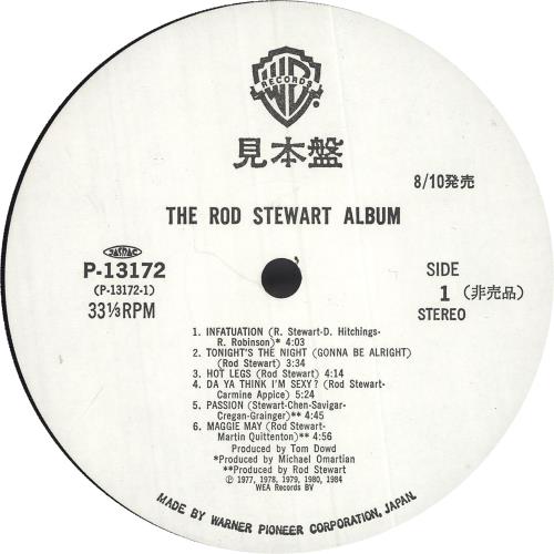Rod Stewart The Rod Stewart Album vinyl LP album (LP record) Japanese RODLPTH192968