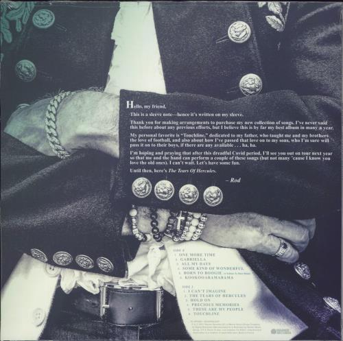 Rod Stewart The Tears Of Hercules - 180gm - Sealed vinyl LP album (LP record) UK RODLPTH791290