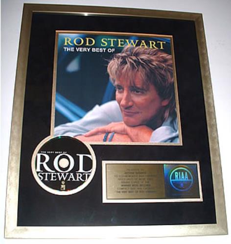 Rod Stewart The Very Best Of award disc US RODAWTH308999