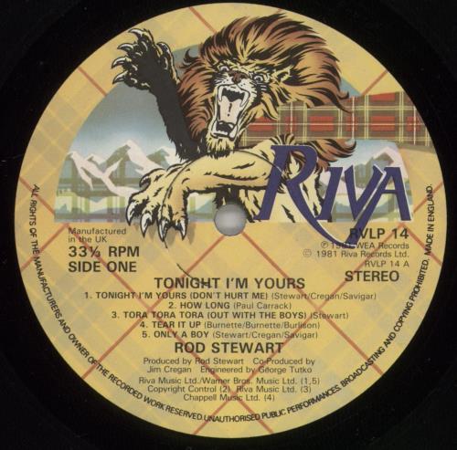 Rod Stewart Tonight I'm Yours + Merch Insert vinyl LP album (LP record) UK RODLPTO558114