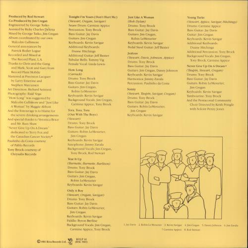 Rod Stewart Tonight I'm Yours + Merch Insert vinyl LP album (LP record) UK RODLPTO558114