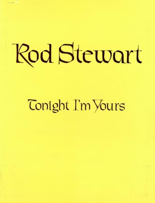 Rod Stewart Tonight I'm Yours media press pack US RODPPTO466429