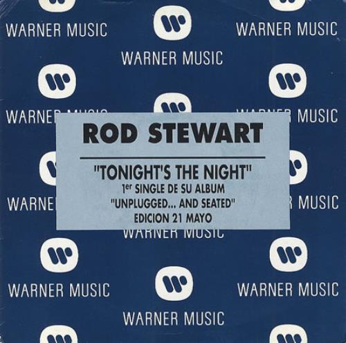 Rod Stewart Tonight's The Night 7" vinyl single (7 inch record / 45) Spanish ROD07TO53120