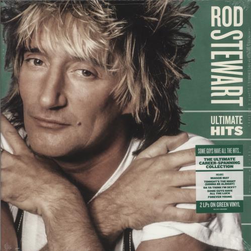 Rod Stewart Ultimate Hits - Green Vinyl - Sealed 2-LP vinyl record set (Double LP Album) UK ROD2LUL887190