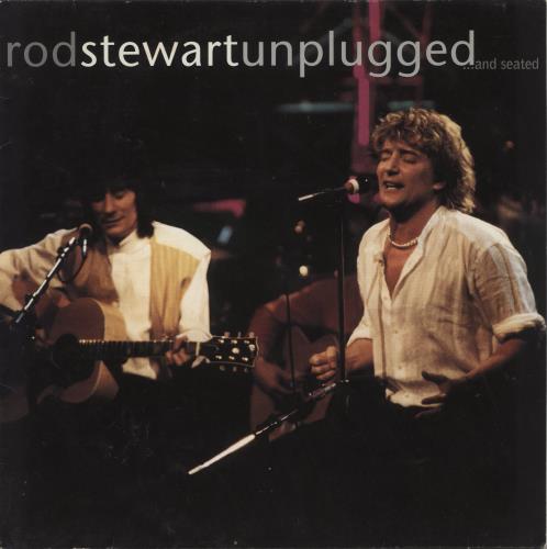Rod Stewart Unplugged...And Seated - VG vinyl LP album (LP record) German RODLPUN880382