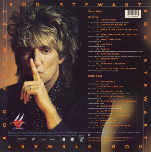 Rod Stewart Vagabond Heart Tour laserdisc / lazerdisc US RODLZVA786271