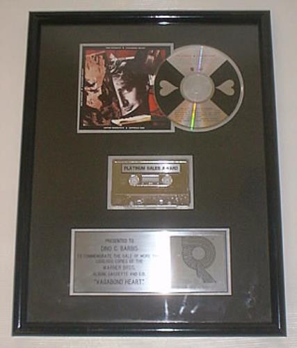 Rod Stewart Vagabond Heart award disc US RODAWVA201415