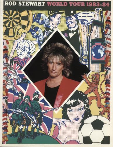 Rod Stewart World Tour 1983-4 tour programme UK RODTRWO209974