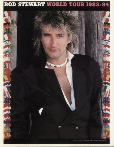 Rod Stewart World Tour 1983-4 tour programme UK RODTRWO209974