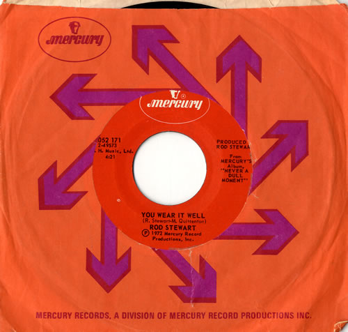 Rod Stewart You Wear It Well 7" vinyl single (7 inch record / 45) US ROD07YO559207