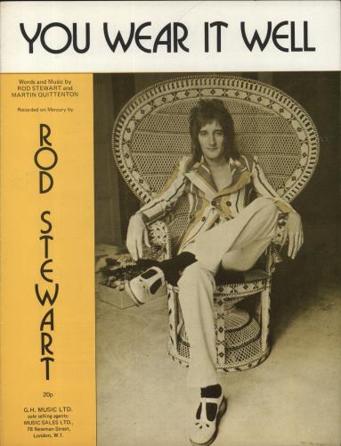 Rod Stewart You Wear It Well sheet music UK RODSMYO850265