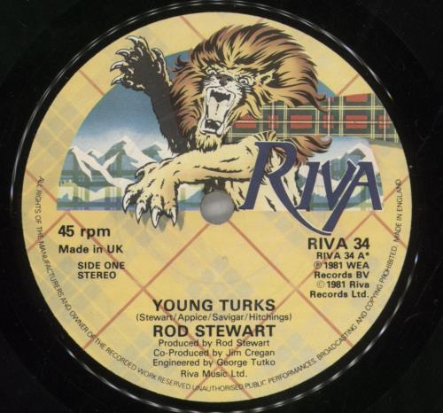 Rod Stewart Young Turks 7" vinyl single (7 inch record / 45) UK ROD07YO408707