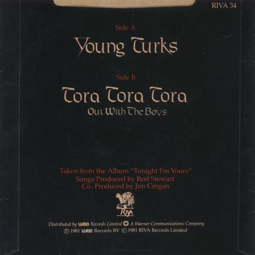 Rod Stewart Young Turks 7" vinyl single (7 inch record / 45) UK ROD07YO408707