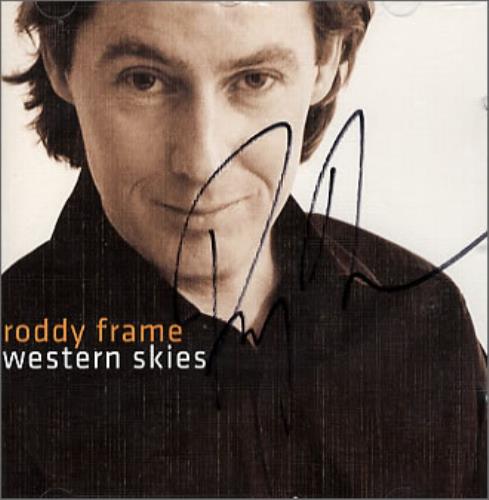 Roddy Frame Western Skies - Autographed CD album (CDLP) UK RDFCDWE360970