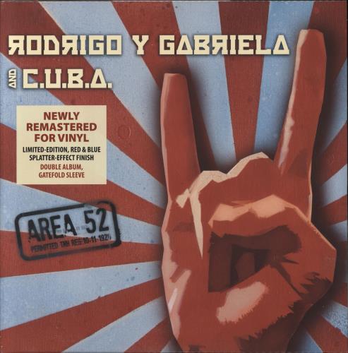 Rodrigo Y Gabriela Area 52: Remastered - Blue & Red Vinyl - Sealed 2-LP vinyl record set (Double LP Album) US RY12LAR792575