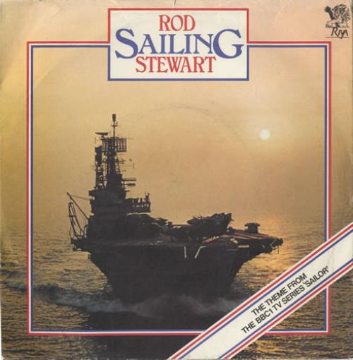 Rod Stewart Sailing BLUE vinyl EX UK 7" vinyl single (7 inch record / 45) (317676)