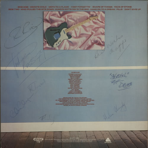 Roger Chapman Chappo - Autographed vinyl LP album (LP record) UK RGCLPCH607966