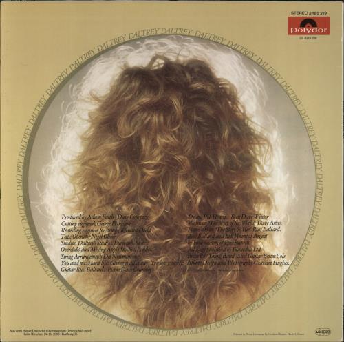 Roger Daltrey Daltrey - EX vinyl LP album (LP record) German RGDLPDA798369