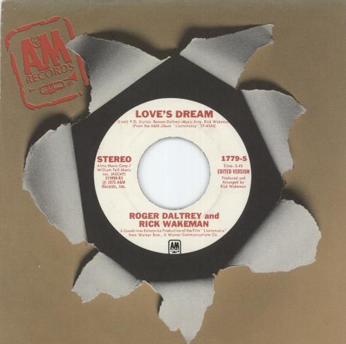 Roger Daltrey Love's Dream 7" vinyl single (7 inch record / 45) UK RGD07LO114895
