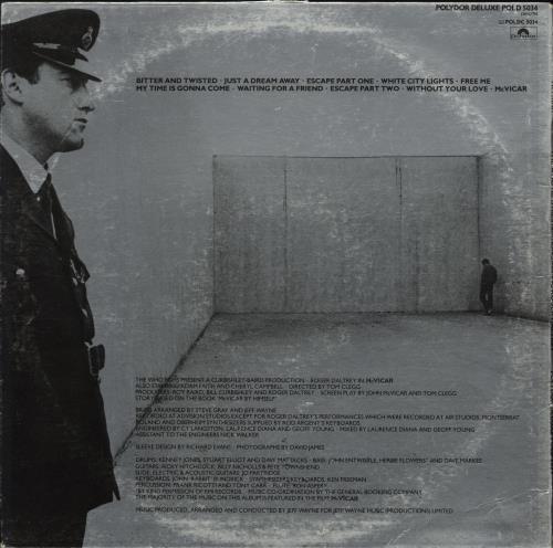 Roger Daltrey McVicar - Clear Vinyl + EX vinyl LP album (LP record) UK RGDLPMC778414