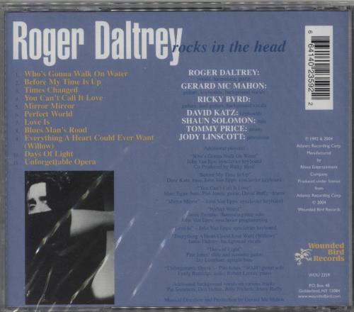 Roger Daltrey Rocks In The Head - Sealed CD album (CDLP) US RGDCDRO876320