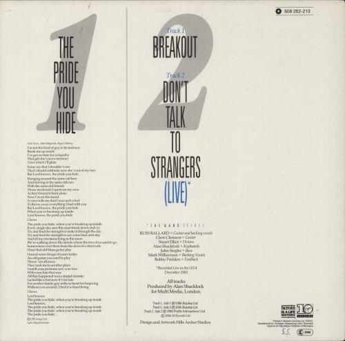 Roger Daltrey The Pride You Hide 12" vinyl single (12 inch record / Maxi-single) German RGD12TH79826